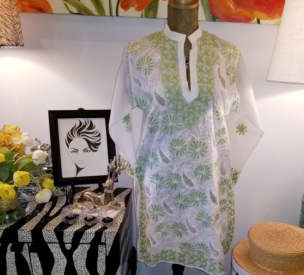 Embroidered White Tunic